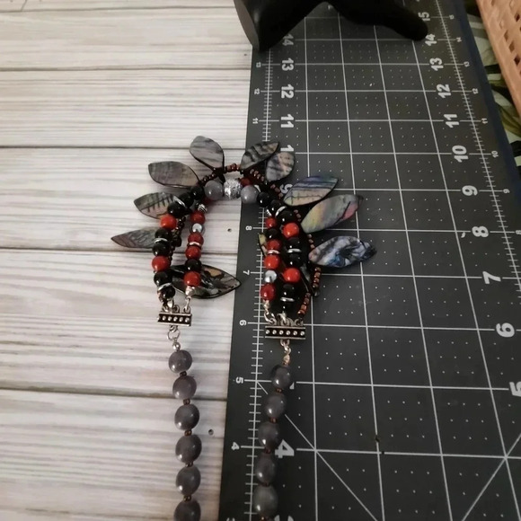 Aquarius Bead and Shell Multiple Strand Necklace - Picture 7 of 7